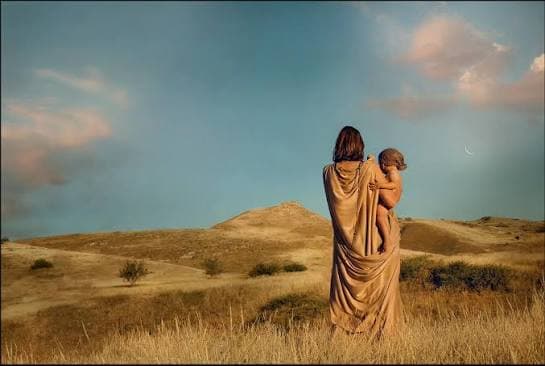 Hagar in the wilderness